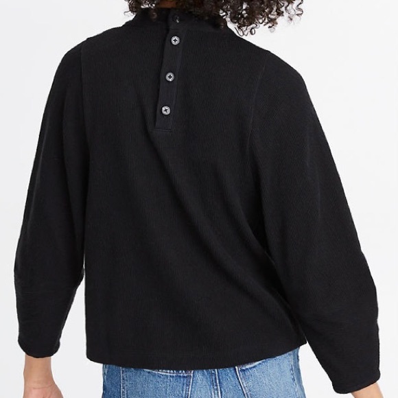 Madewell - Button-Back Mockneck Top - Picture 4 of 4